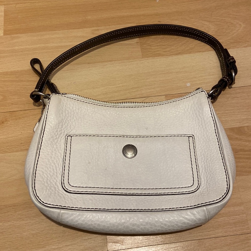 Coach mini tote leather bag